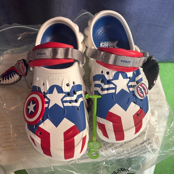#080 NWT Captain American 🇺🇸 Echo Clog Size US M8/W11EUR42-43 UK M8/W9 - Picture 3 of 10